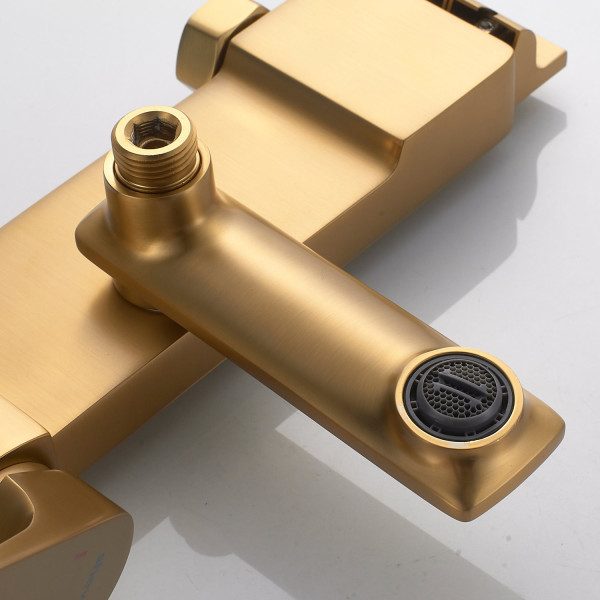 Душевая система Shevanik S4226G, золотой сатин. Фото 5