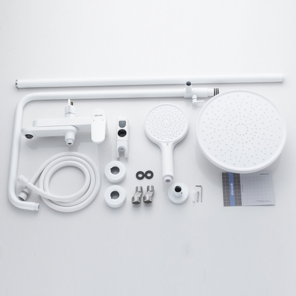 Душевая система Shevanik S4336C, белый. Фото 3