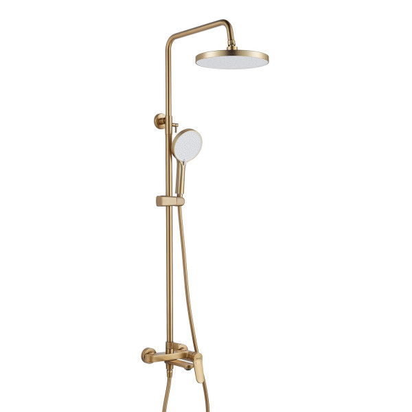 Душевая система Shevanik S4336G, золотой сатин. Фото 1