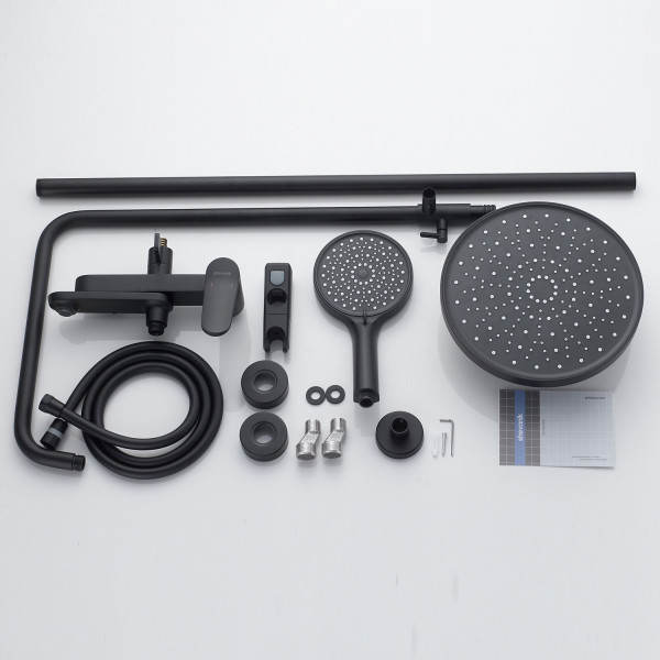 Душевая система Shevanik S4336H, черный. Фото 3