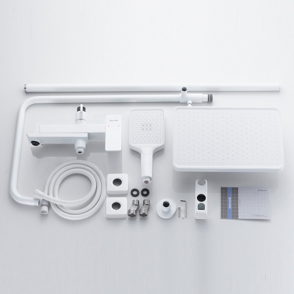 Душевая система Shevanik S4436C, белый. Фото 3