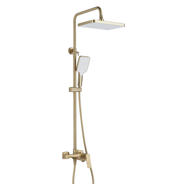 Душевая система Shevanik S4436G, золотой сатин. Фото 1