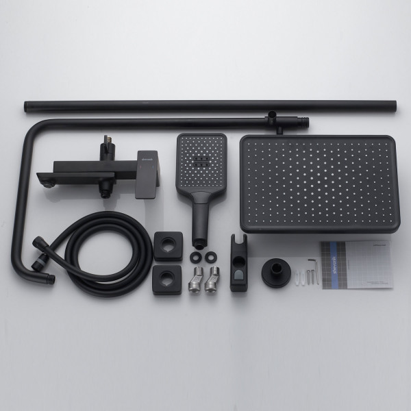 Душевая система Shevanik S4436H, черный. Фото 3