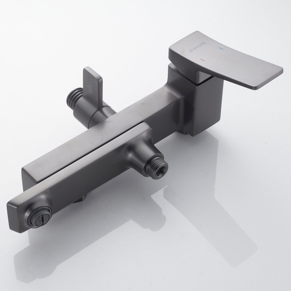 Душевая система Shevanik S4436T, оружейная сталь. Фото 4