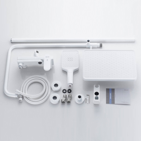 Душевая система Shevanik S4536C, белый. Фото 3