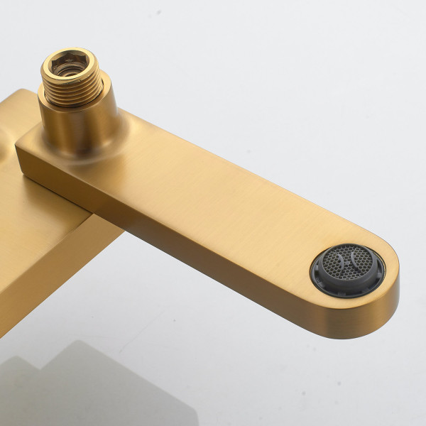 Душевая система Shevanik S4536G, золотой сатин. Фото 4