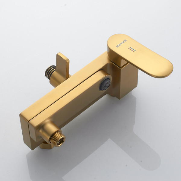 Душевая система Shevanik S4536G, золотой сатин. Фото 5