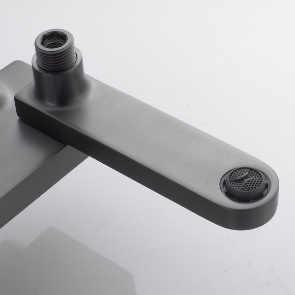 Душевая система Shevanik S4536T, оружейная сталь. Фото 4