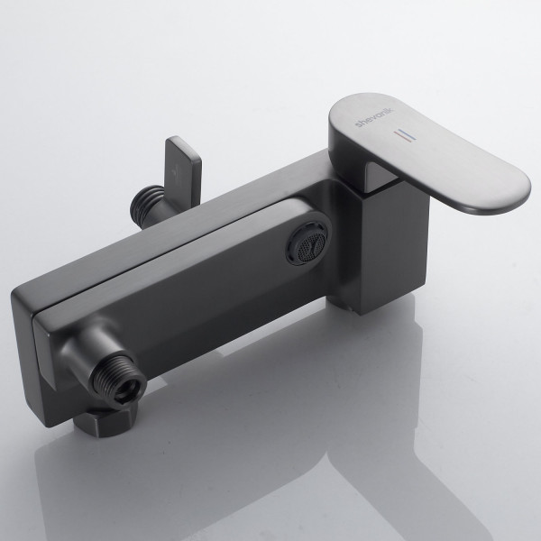 Душевая система Shevanik S4536T, оружейная сталь. Фото 5