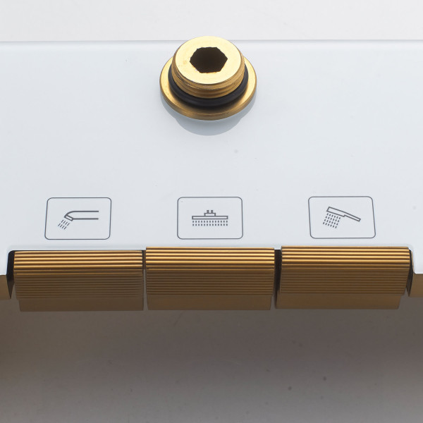 Душевая система Shevanik S4726G, золотой сатин. Фото 5