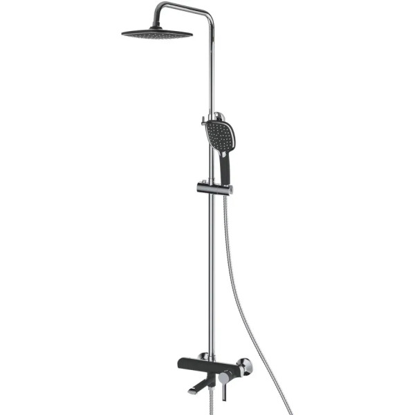 Душевая система Shevanik S6036H, черный/хром. Фото 1