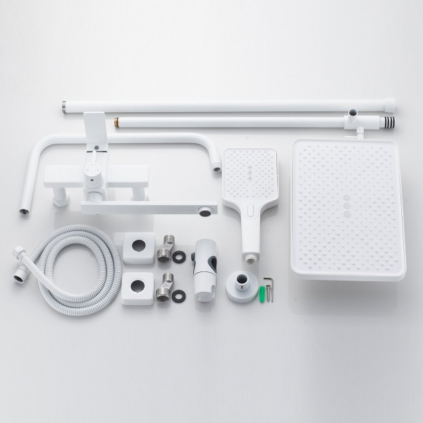 Душевая система Shevanik S6136C, белый. Фото 3