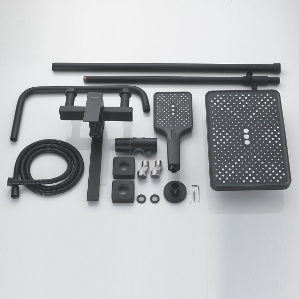 Душевая система Shevanik S6136H, черный. Фото 3