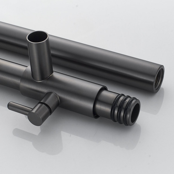 Душевая система Shevanik S6826T, оружейная сталь. Фото 4