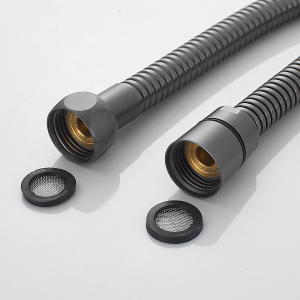 Душевая система Shevanik S6826T, оружейная сталь. Фото 5