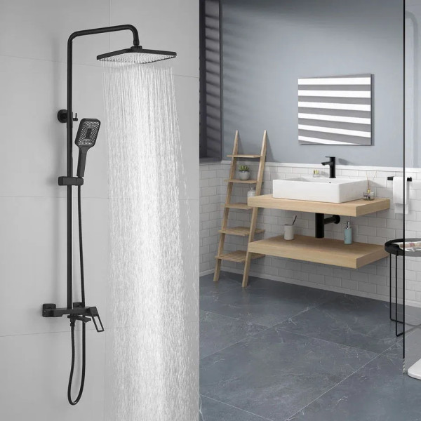 Душевая система Shevanik S6836H, черный. Фото 3