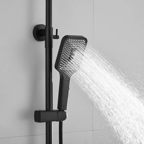Душевая система Shevanik S6836H, черный. Фото 4