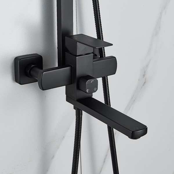 Душевая система Shevanik S7036H, черный. Фото 5