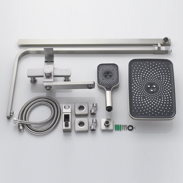 Душевая система Shevanik S7036L, сатин. Фото 3