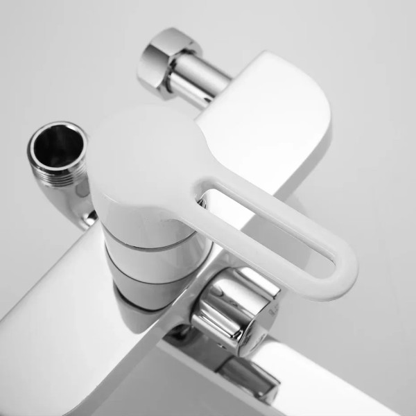 Душевая система Shevanik S8136F, белый/хром. Фото 5