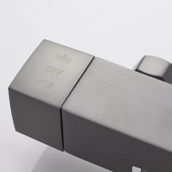 Душевая система Shevanik S8936T, оружейная сталь. Фото 5