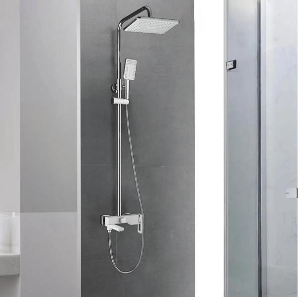 Душевая система Shevanik S9036F, белый/хром. Фото 3