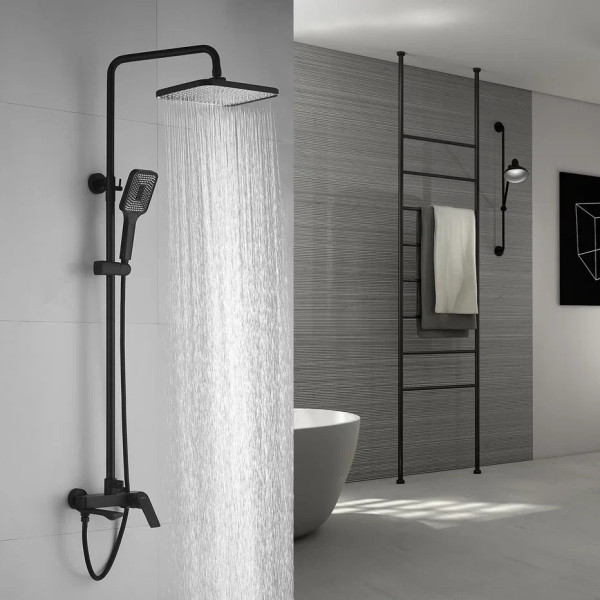 Душевая система Shevanik S9136H, черный. Фото 3
