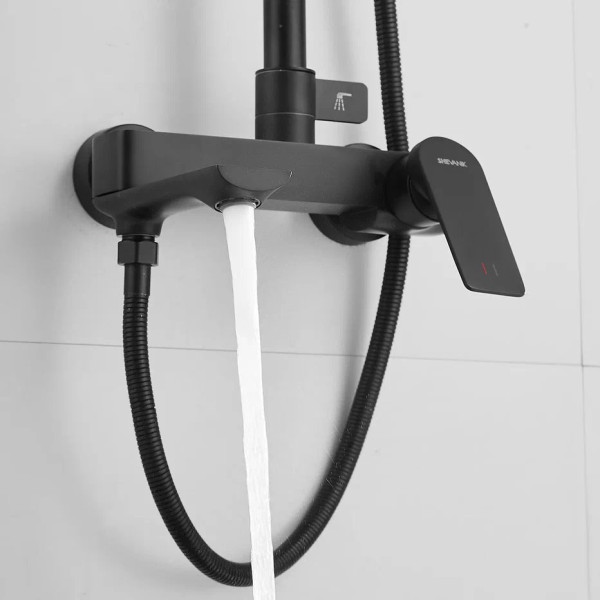 Душевая система Shevanik S9136H, черный. Фото 4