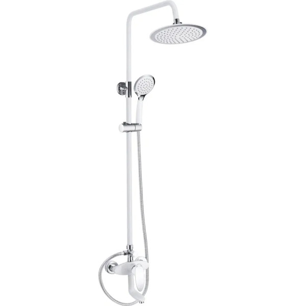 Душевая система Shevanik S9836F, белый/хром. Фото 1
