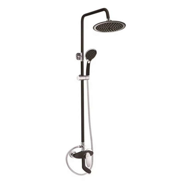 Душевая система Shevanik S9836H, черный/хром. Фото 1