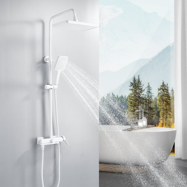 Душевая система Shevanik S9936C, белый. Фото 3