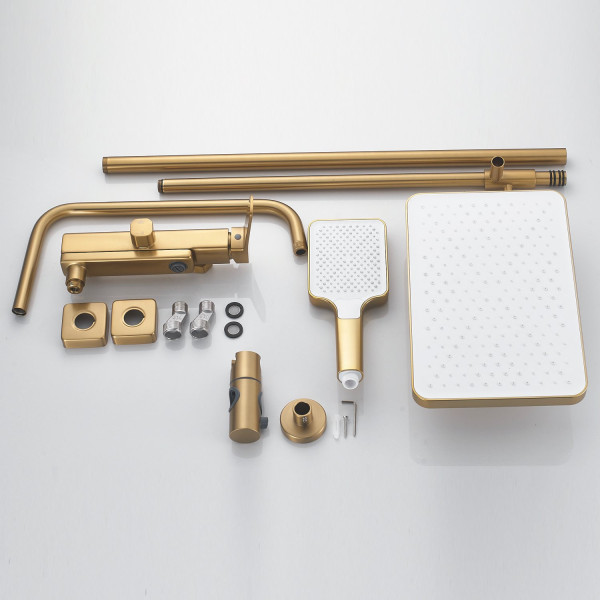 Душевая система Shevanik S9936G, золотой сатин. Фото 3