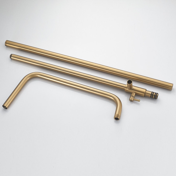 Душевая система Shevanik S9936G, золотой сатин. Фото 4