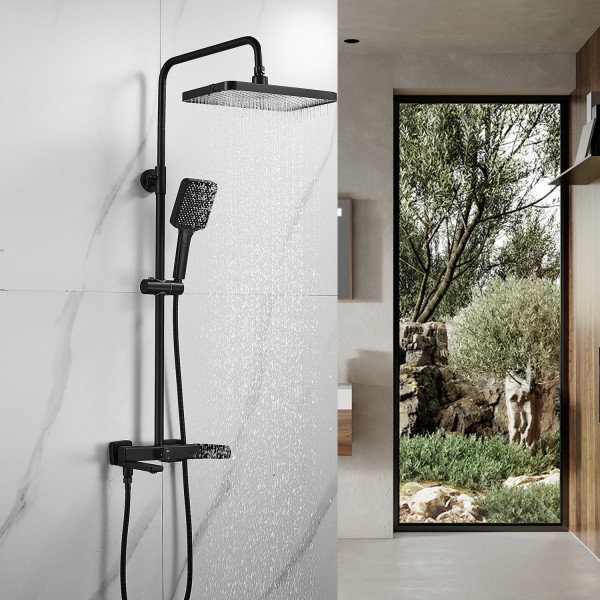Душевая система Shevanik S9936H, черный. Фото 3