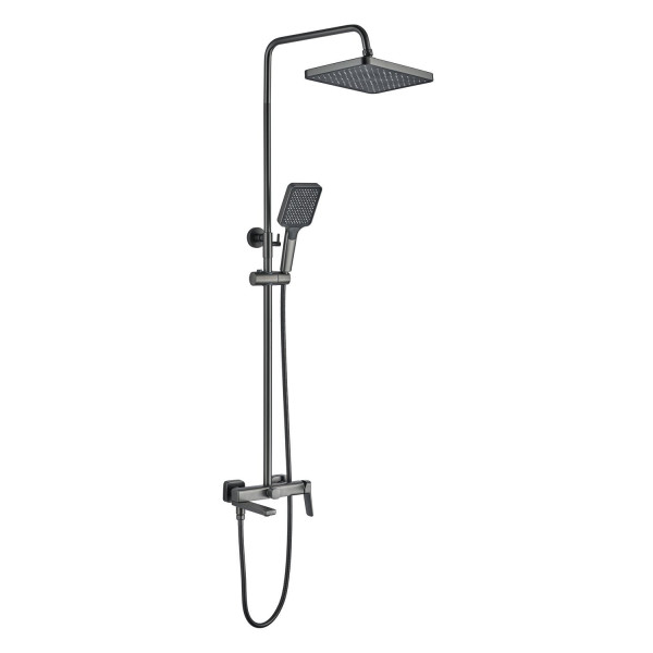 Душевая система Shevanik S9936T, оружейная сталь. Фото 1