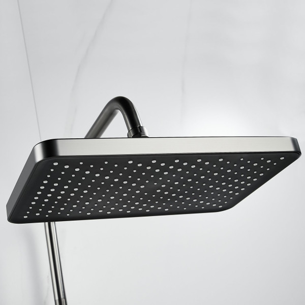 Душевая система Shevanik S9936T, оружейная сталь. Фото 4