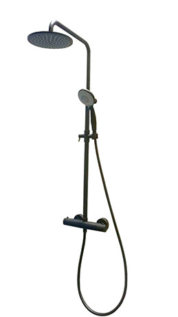 Душевая система термостатическая Fiore KEVON BLACK MATT 44NN0932, черный. Фото 1