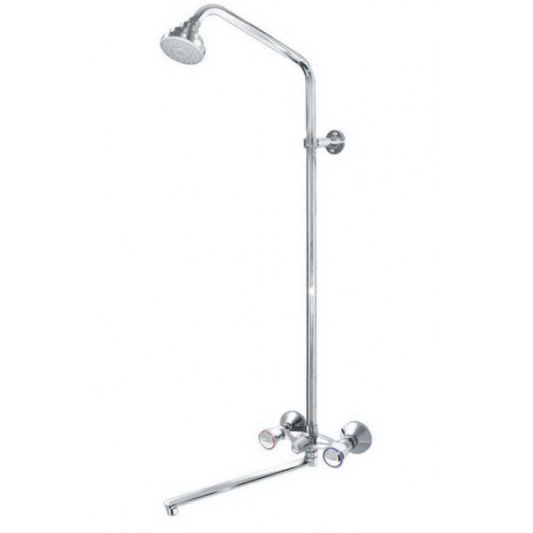 Душевая система ВАРИОН Бета(арт.1034171) с мах. для душа со стойкой и дл.изливом. Фото 1