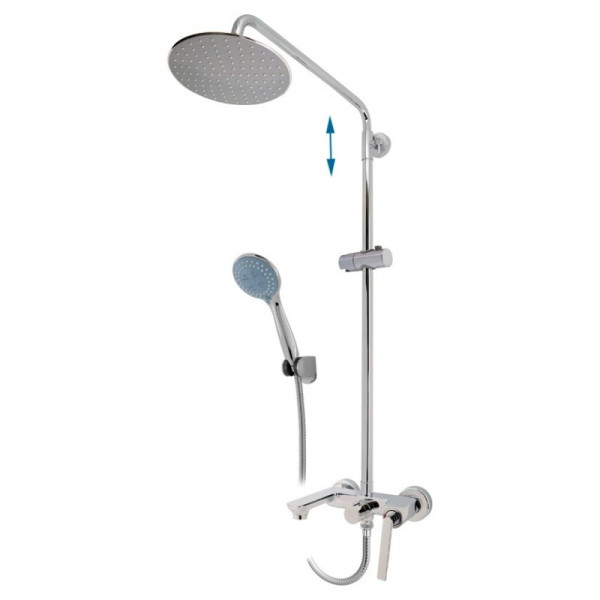 Душевая система ВАРИОН D?ART (арт.2680513) со стойкой,изливом,ручн.и верх.душем. Фото 1