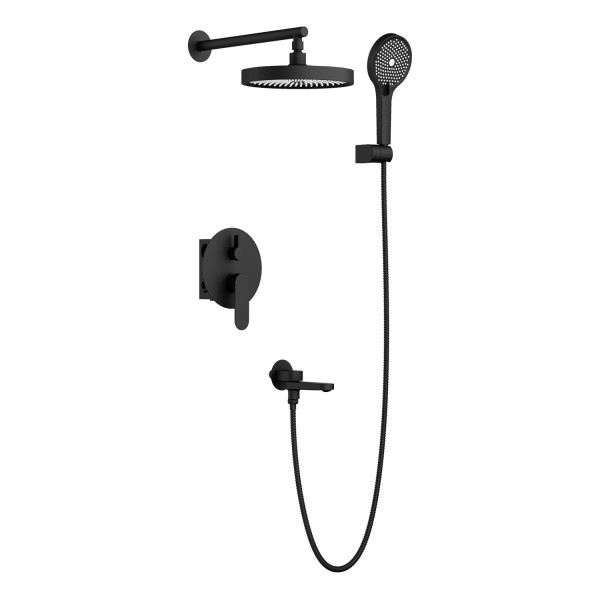 Душевая система встраиваемая BELZ B80713-7, черный. Фото 1