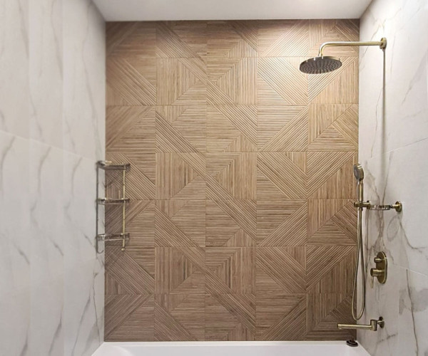 Душевая система встраиваемая Bronze de Luxe SCANDI 14582BR, бронза. Фото 5