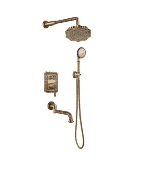 Душевая система встраиваемая Bronze de Luxe WINDSOR 10137F, бронза. Фото 1