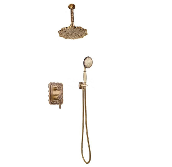 Душевая система встраиваемая Bronze de Luxe WINDSOR 10138/1F, бронза. Фото 1