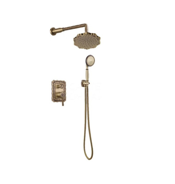 Душевая система встраиваемая Bronze de Luxe WINDSOR 10138F, бронза. Фото 1