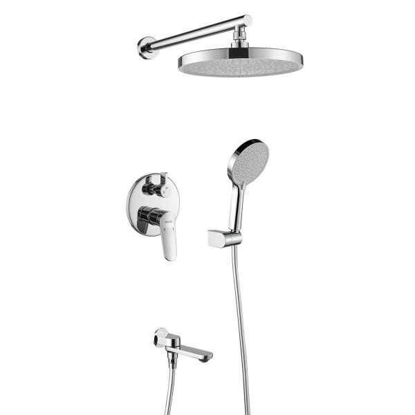 Душевая система встраиваемая Shevanik S4335, хром. Фото 1