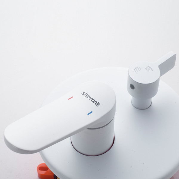 Душевая система встраиваемая Shevanik S4335C, белый. Фото 4