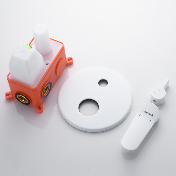 Душевая система встраиваемая Shevanik S4335C, белый. Фото 5