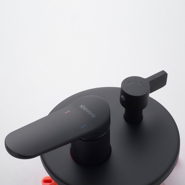 Душевая система встраиваемая Shevanik S4335H, черный. Фото 4