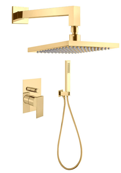 Душевая система встраиваемая Webert Pegaso PE890103010, золото. Фото 1