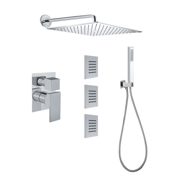 Душевая система встраиваемая Webert Pegaso PE890104015, хром. Фото 1